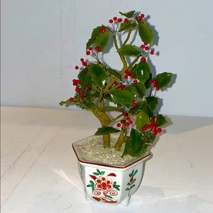 Gumps Artificial Mini Holly Tree